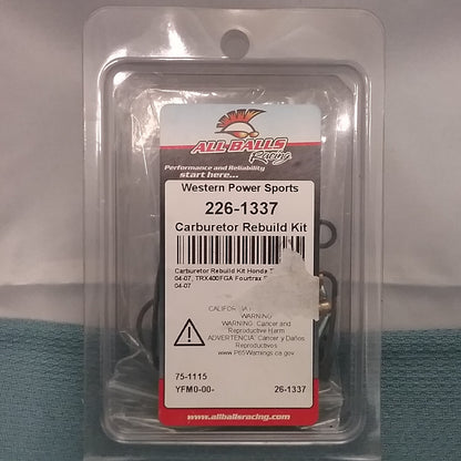 NEW GENUINE ALL BALLS RACING 226-1337 CARBURETOR REBUILD KIT