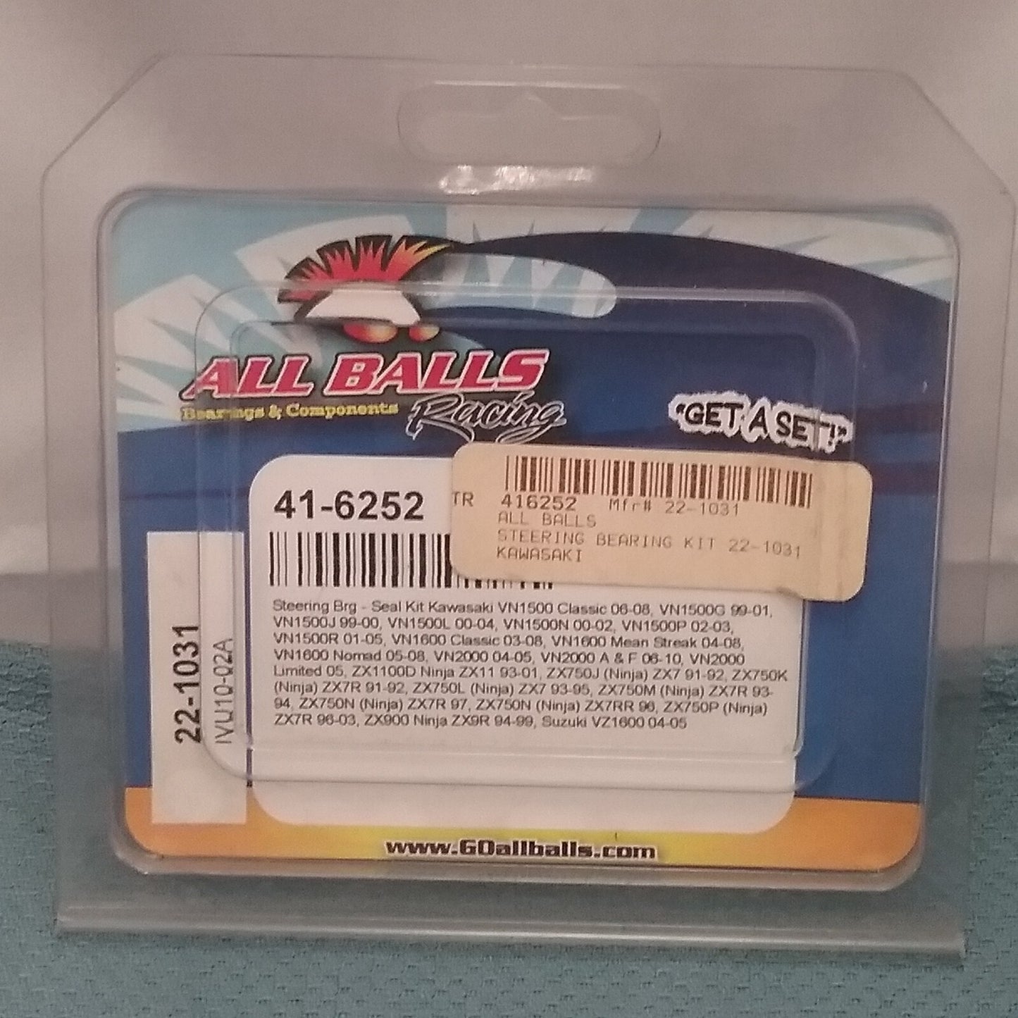 NEW GENUINE ALL BALLS RACING 41-6252 STEERING BEARING KIT