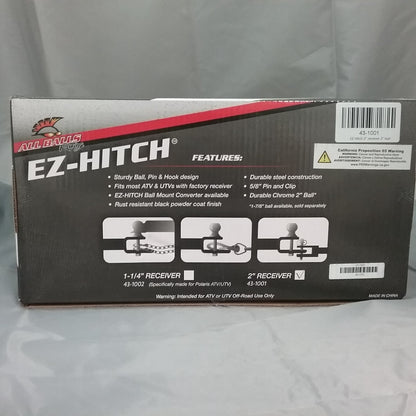 NEW All Balls Racing 43-1001 EZ Hitch 2" receiver 2" ball CF-Moto Volunteer