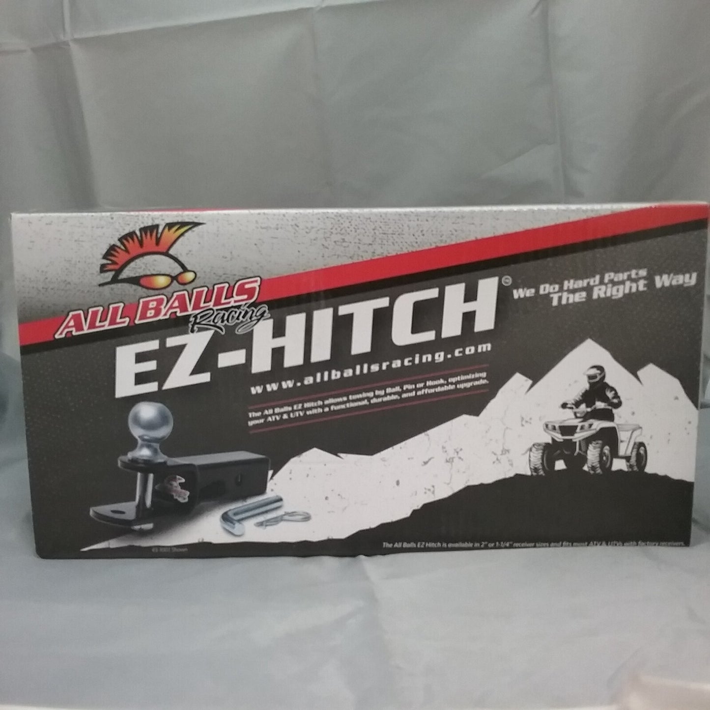 NEW All Balls Racing 43-1001 EZ Hitch 2" receiver 2" ball CF-Moto Volunteer