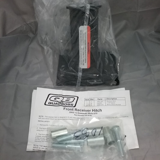 NEW QUADBOSS 60-8782 FRONT RECEIVER HITCH KAWASAKI MULE 610 2005-13