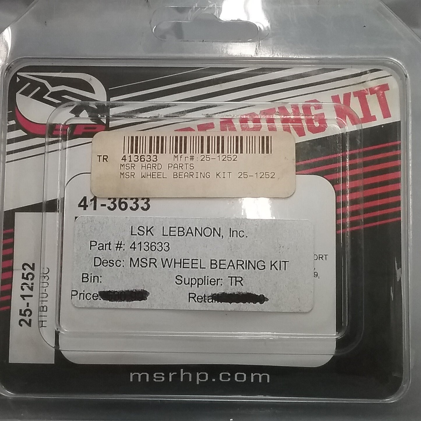 NEW MSR 41-3633 WHEEL BEARING KIT