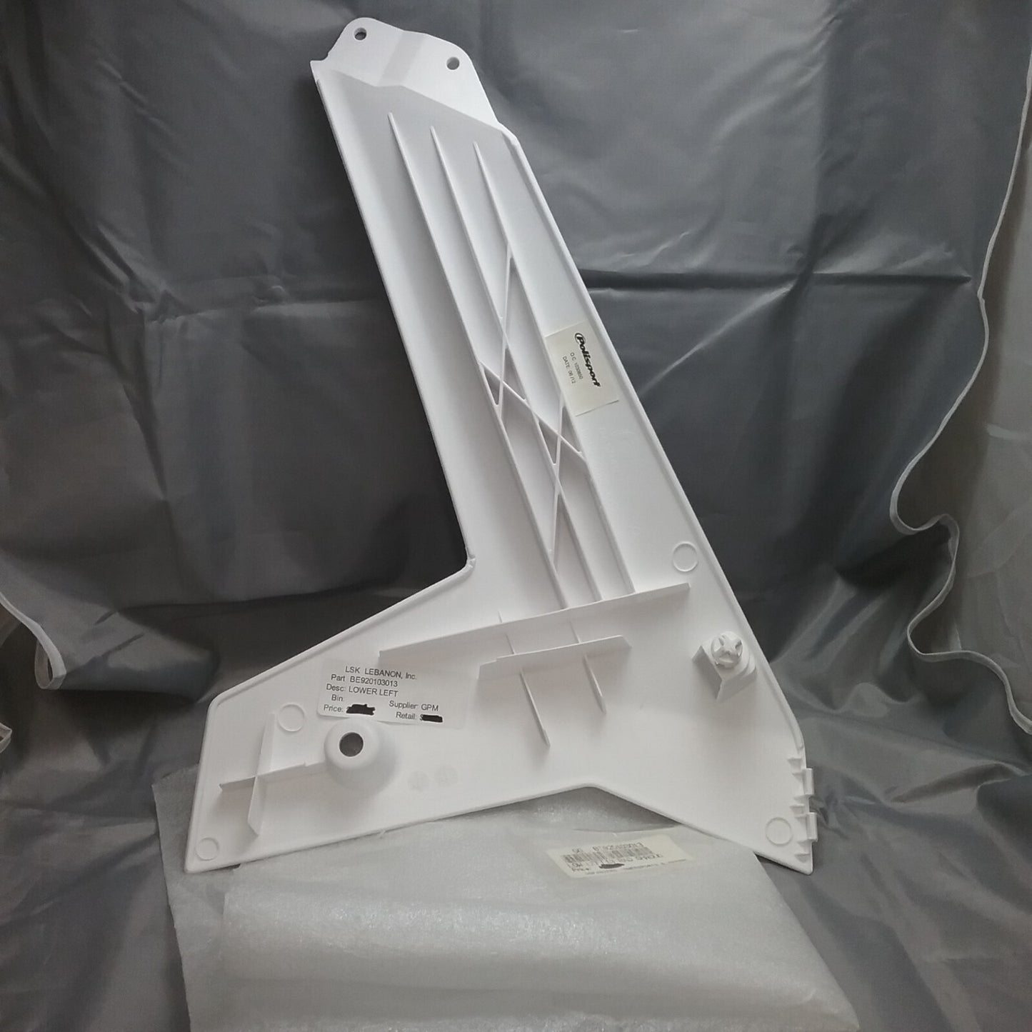 NEW GAS GAS BE920103013 LOWER LEFT RADIATOR COVER WHITE