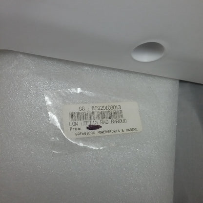 NEW GAS GAS BE920103013 LOWER LEFT RADIATOR COVER WHITE