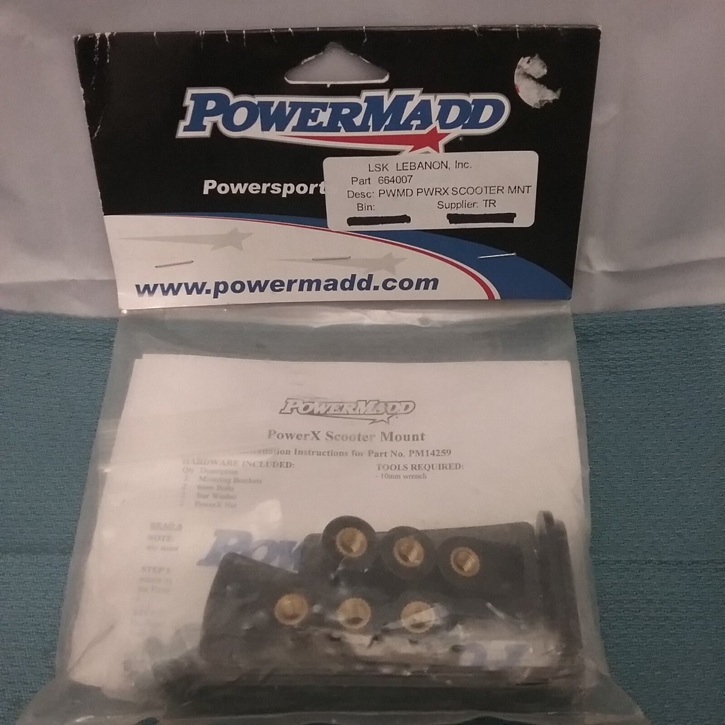 NEW GENUINE POWERMADD 664007 POWER X HANDGUARDS SCOOTER MOUNT