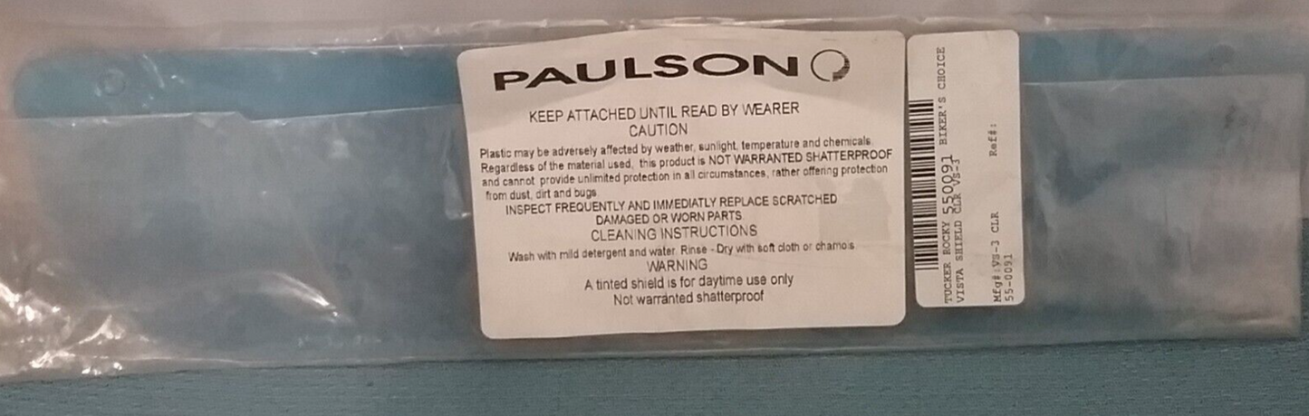 NEW GENUINE PAULSON 550091 Vista Shield CLEAR VS-3