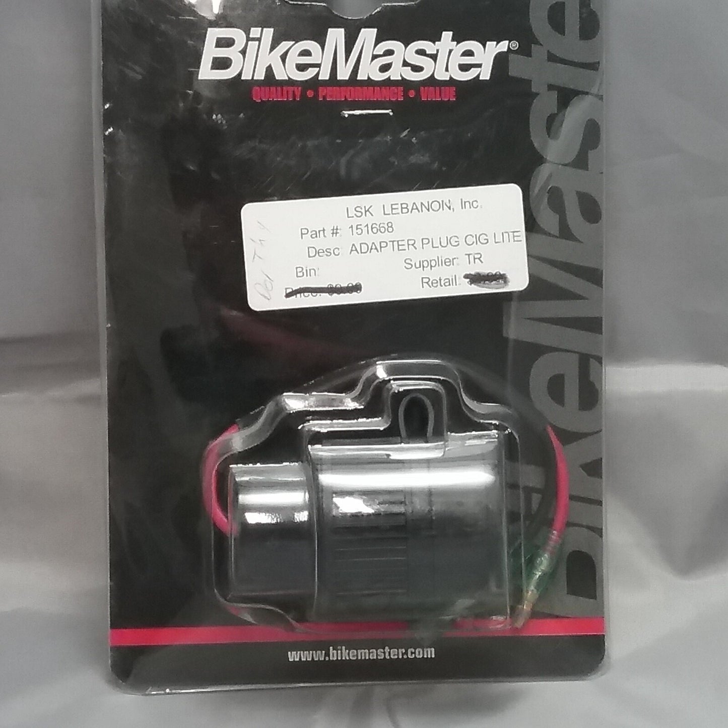 NEW BIKEMASTER 151668 ADAPTER PLUG CIG LIGHTER