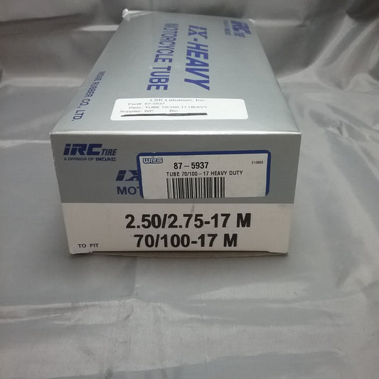 NEW IRC 87-5937 MOTORCYLE TUBE 70/100-17 M HEAVY DUTY