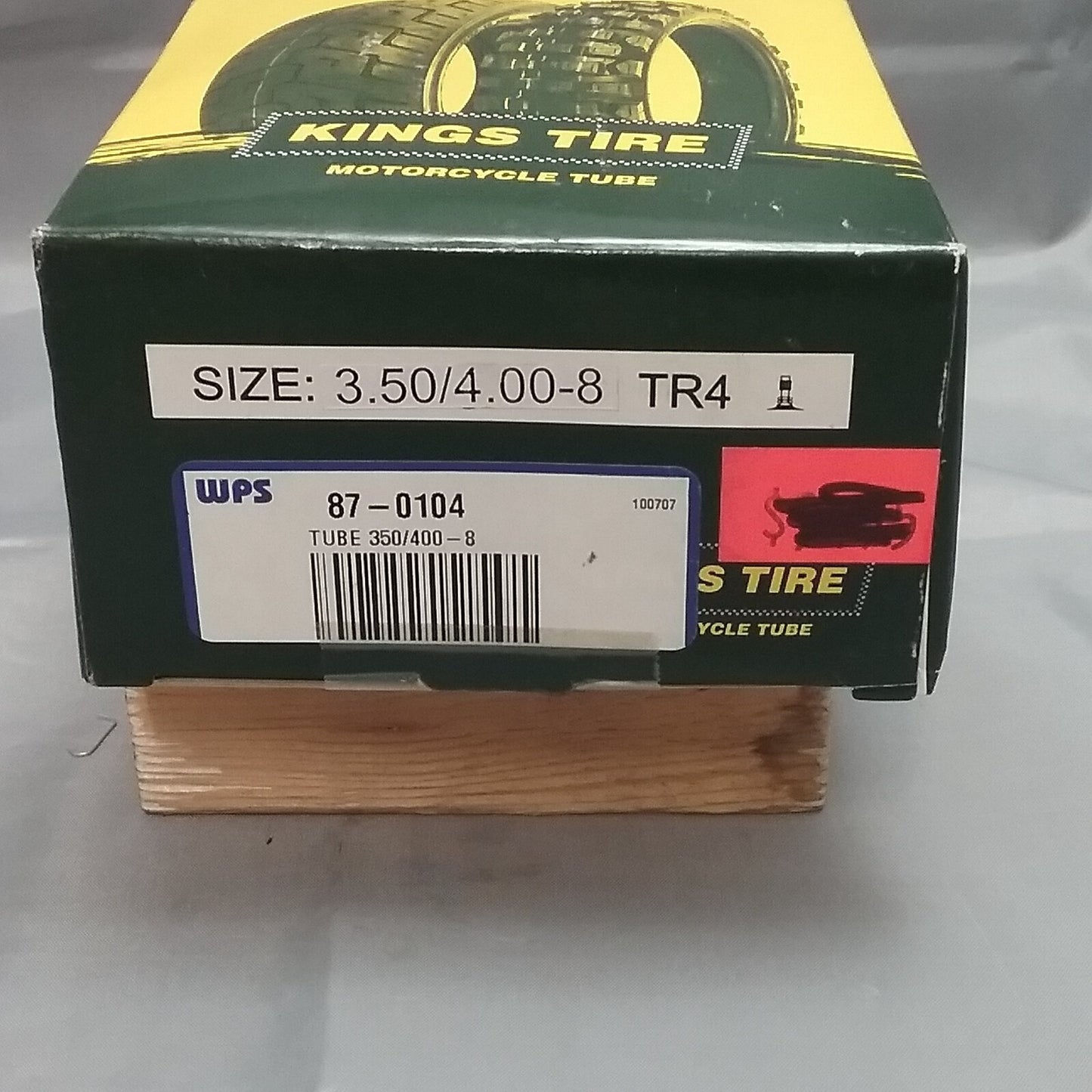 NEW KINGS TIRE 87-0104 MOTORCYCLE INNER TUBE 350/400-8 TR4