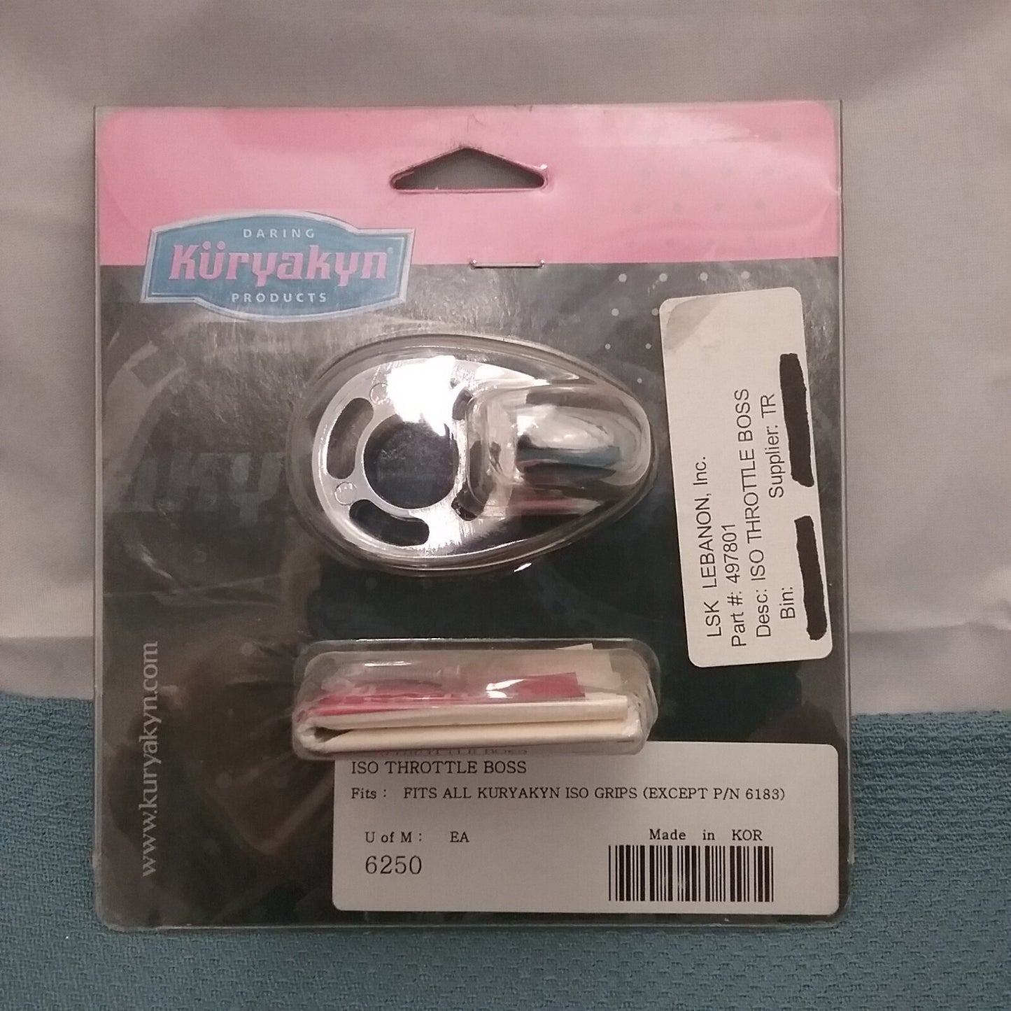 NEW GENUINE DARING KURYAKYN PRODUCTS 497801 ISO THROTTLE BOSS, CHROME