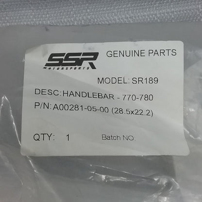NEW SSR A00281-05-00 HANDLEBARS SR150 SR189