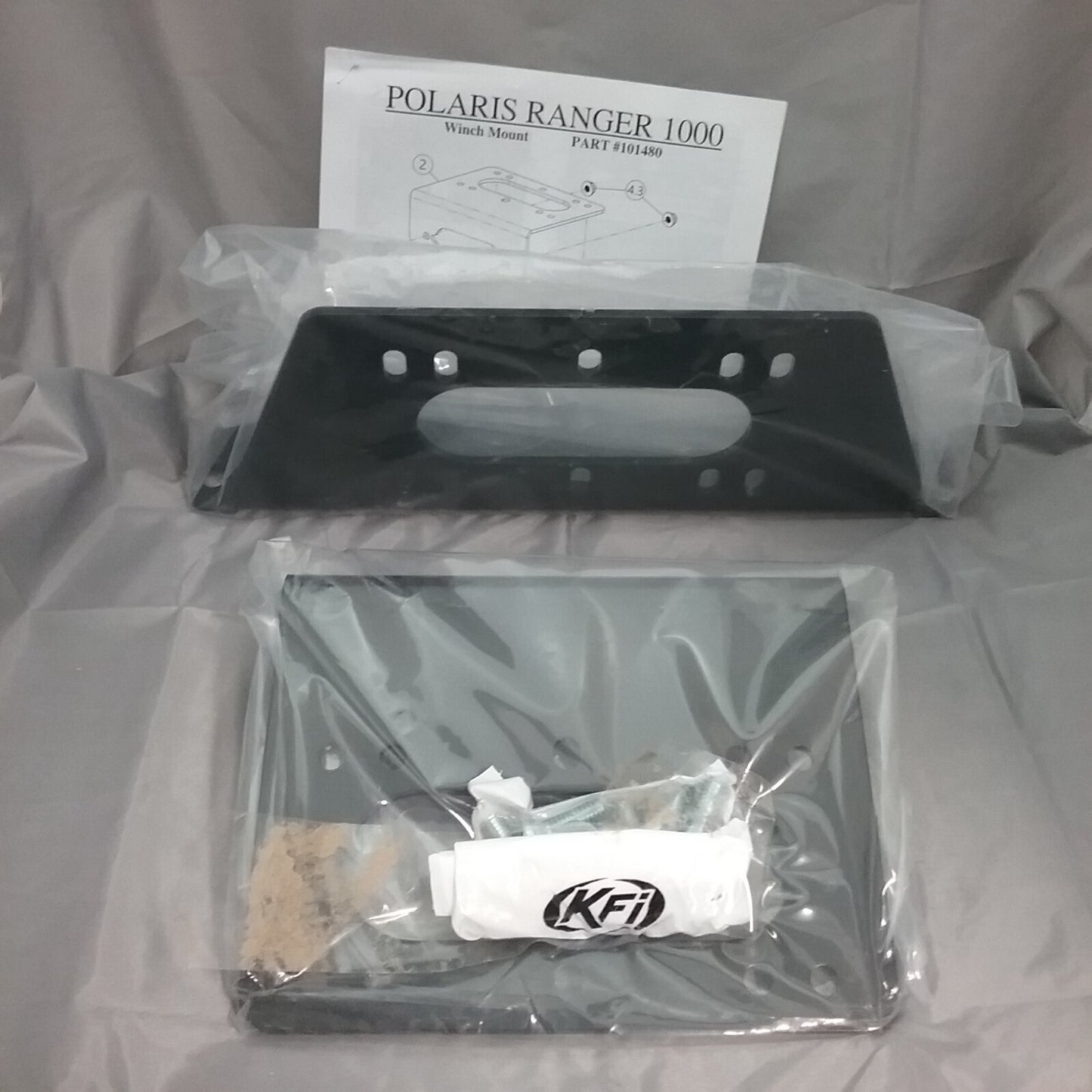 NEW KFI 101480 Winch Mount Kit Polaris Ranger XP 1000 2018-2022