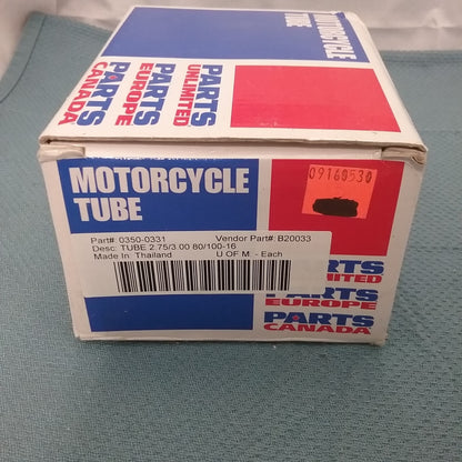 NEW GENUINE PARTS UNLIMITED 0350-0331 16" TR-4 CMV InnerTube 2.75/3.00 80/100-16