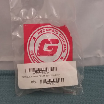 NEW GASGAS BE250718026 Front Axle Bolt - 0/000.340.9100