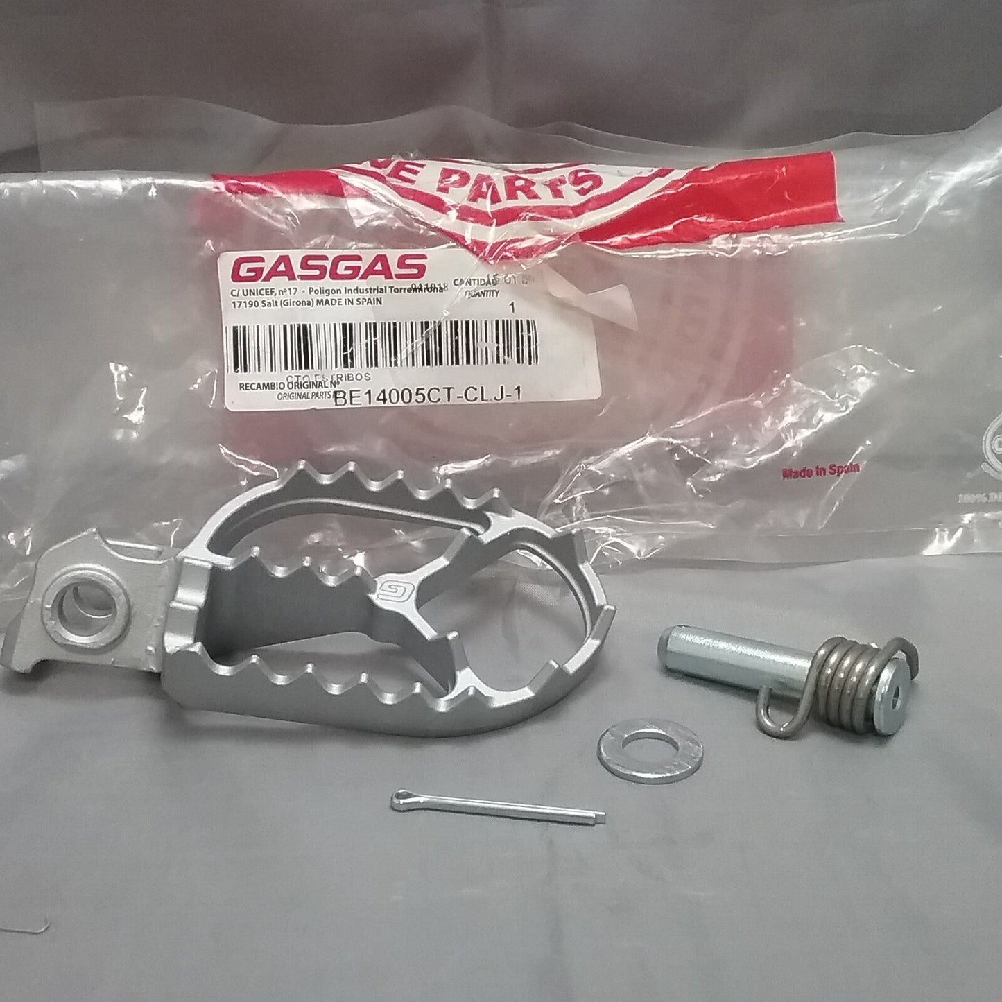 NEW GASGAS BE14005CT-CLJ-1 REPLACEMENT FOOTPEG KIT