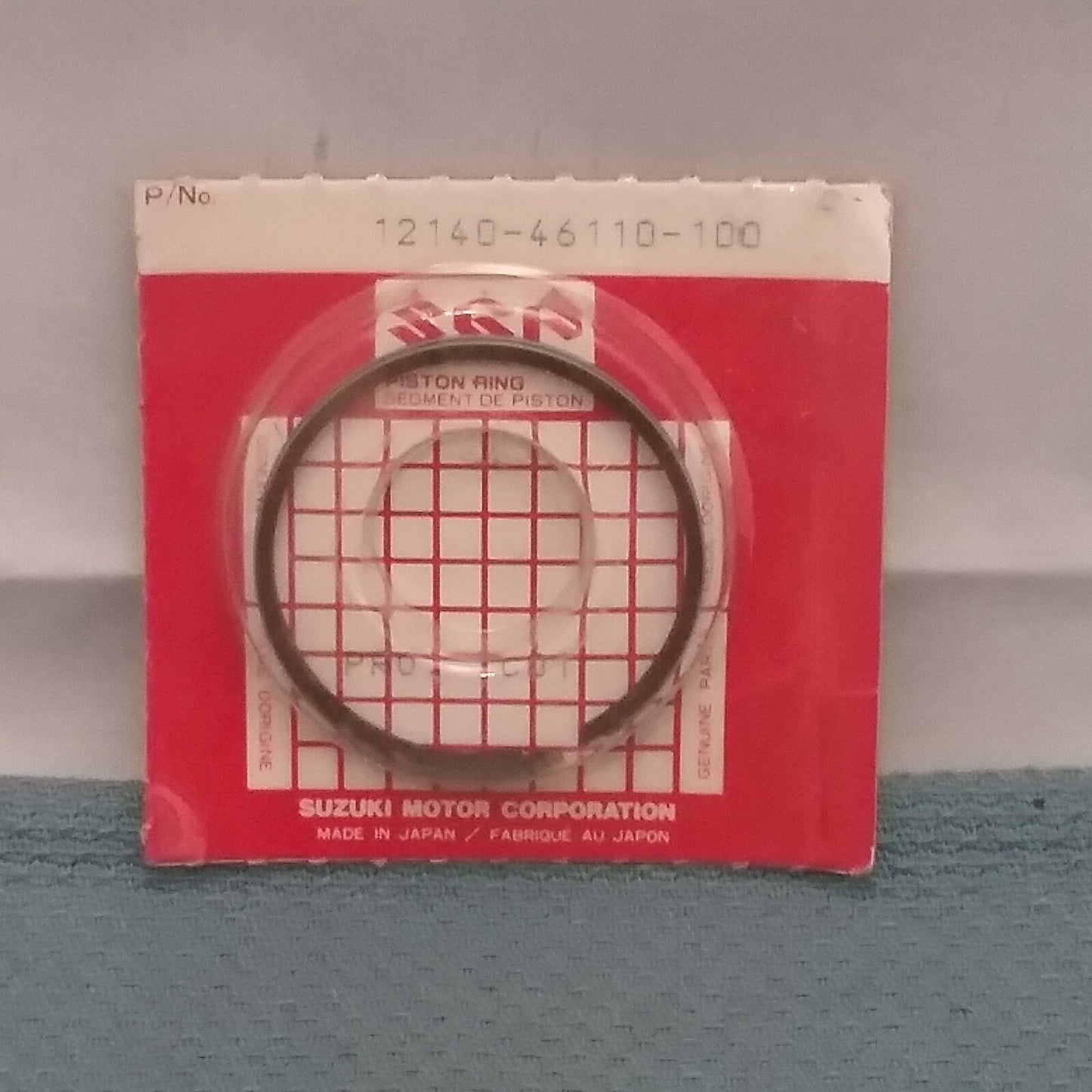 NEW GENUINE SUZUKI 12140-46110-100 RING SET, PISTON OS:1.0 1978-2006