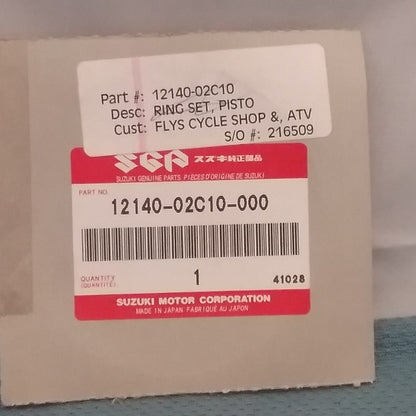 NEW GENUINE SUZUKI 12140-02C10-000 RING SET PISTON 1989-2004