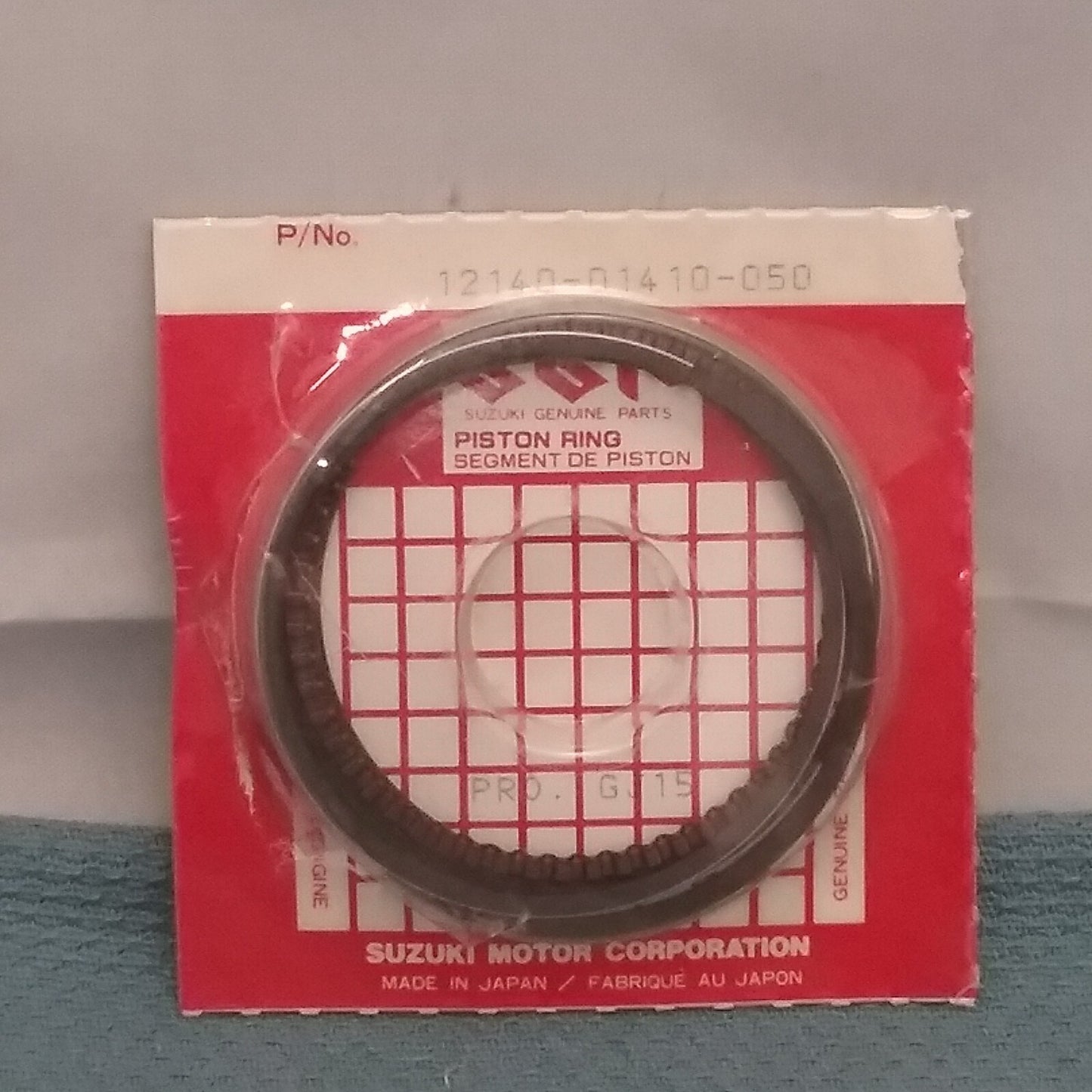 NEW GENUINE SUZUKI 12140-01410-050 RING SET PISTON 1982-1988