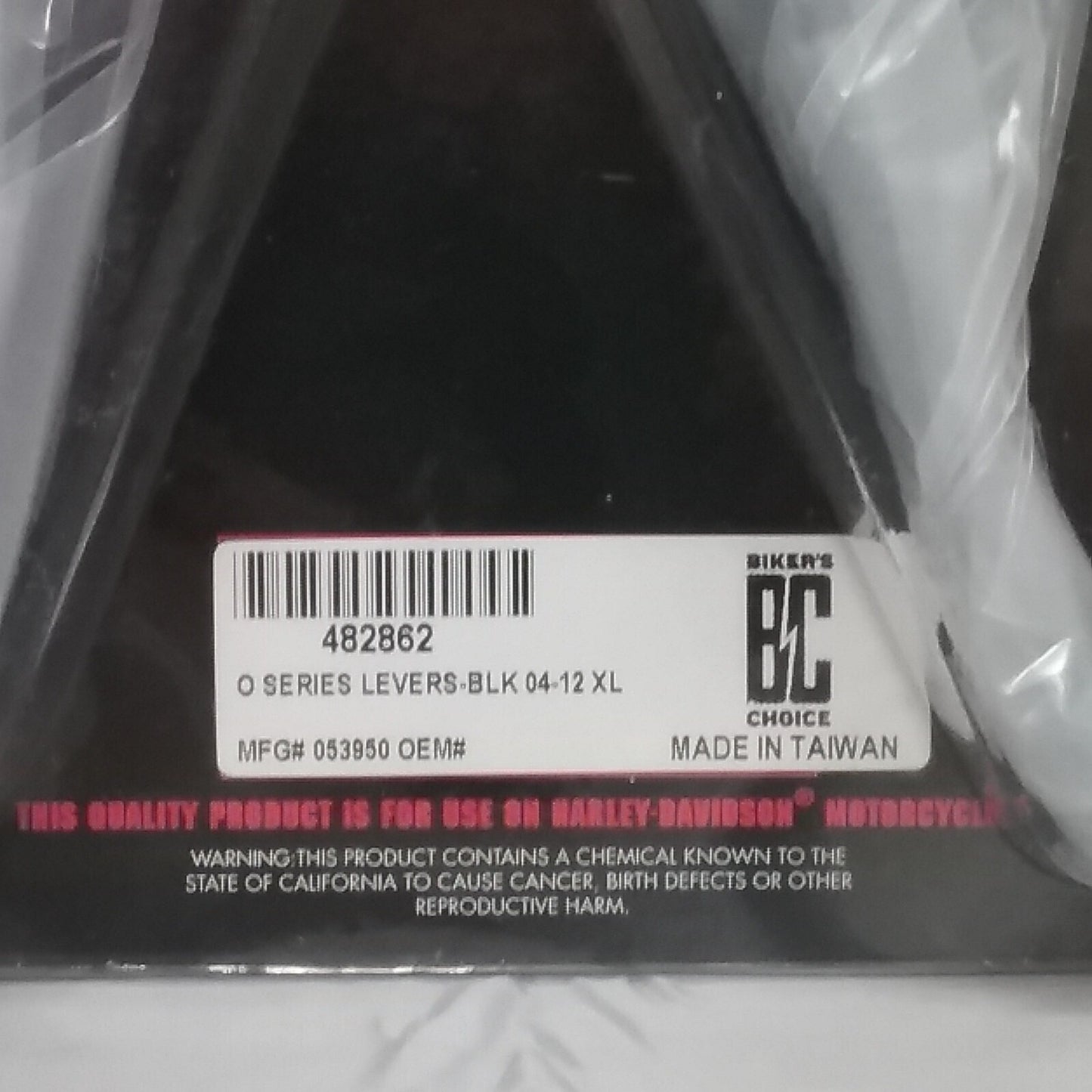 NEW BIKER'S CHOICE 482862 O SERIES BLACK LEVER SET