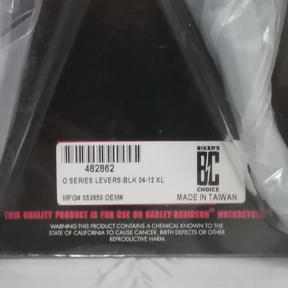 NEW BIKER'S CHOICE 482862 O SERIES BLACK LEVER SET
