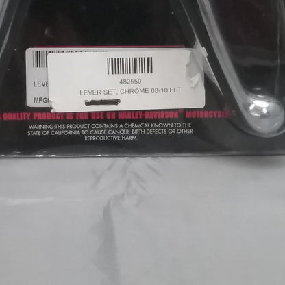 NEW BIKER'S CHOICE 482550 CHROME LEVER SET
