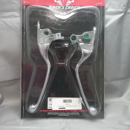 NEW BIKER'S CHOICE 482550 CHROME LEVER SET