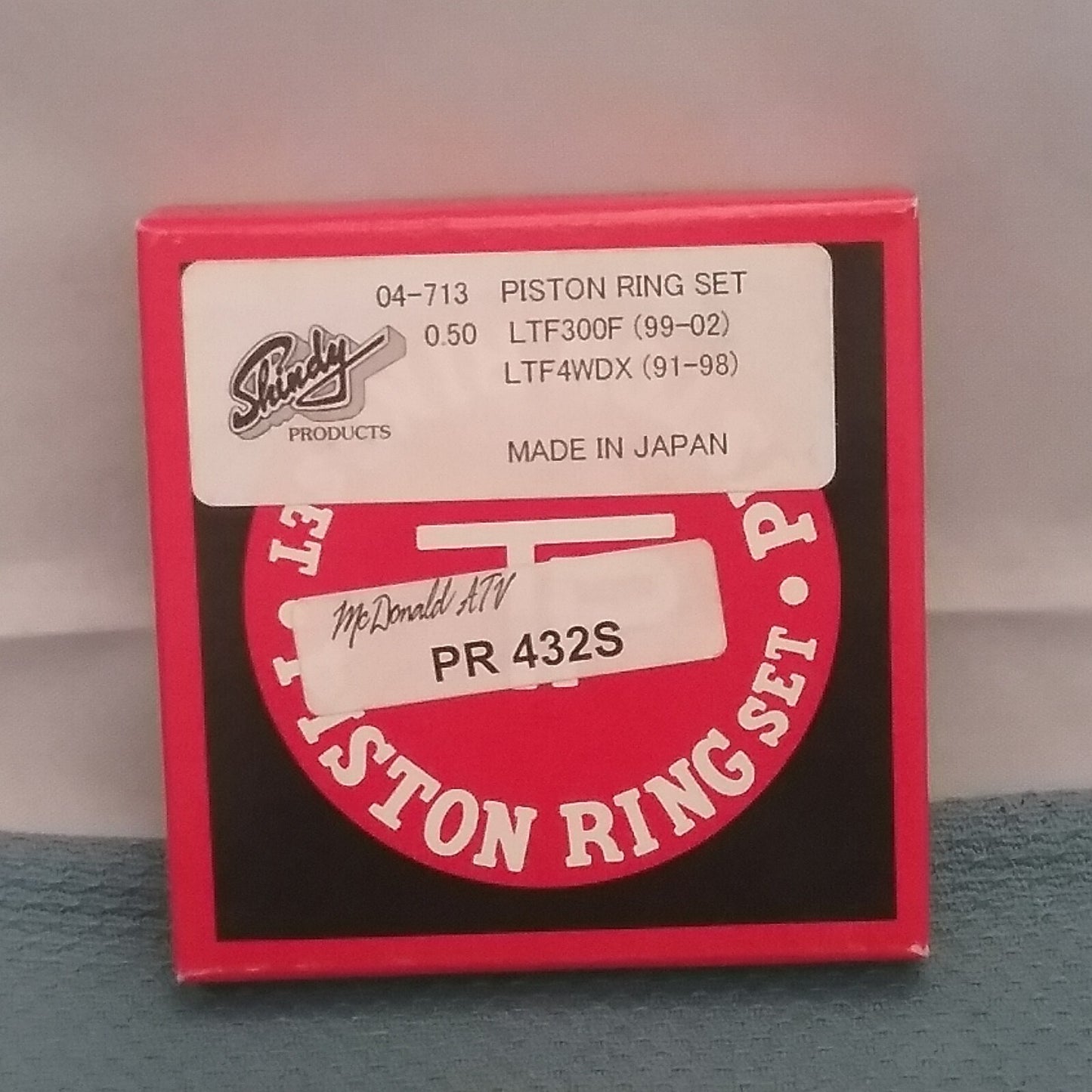 NEW TEIKOKU PISTON RING CO., LTD. S19B800-050 PISTON RING SET LTF4WDX 91-98