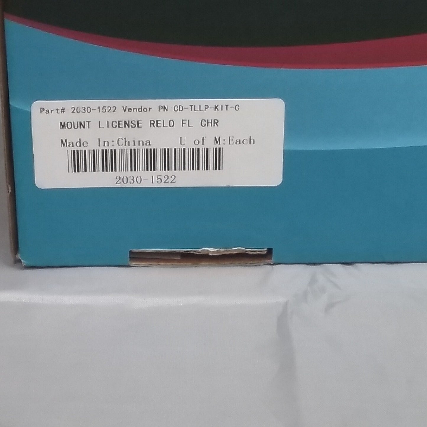 NEW CUSTOM DYNAMICS 2030-1522 LICENSE PLATE RELOCATION MOUNT