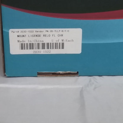 NEW CUSTOM DYNAMICS 2030-1522 LICENSE PLATE RELOCATION MOUNT