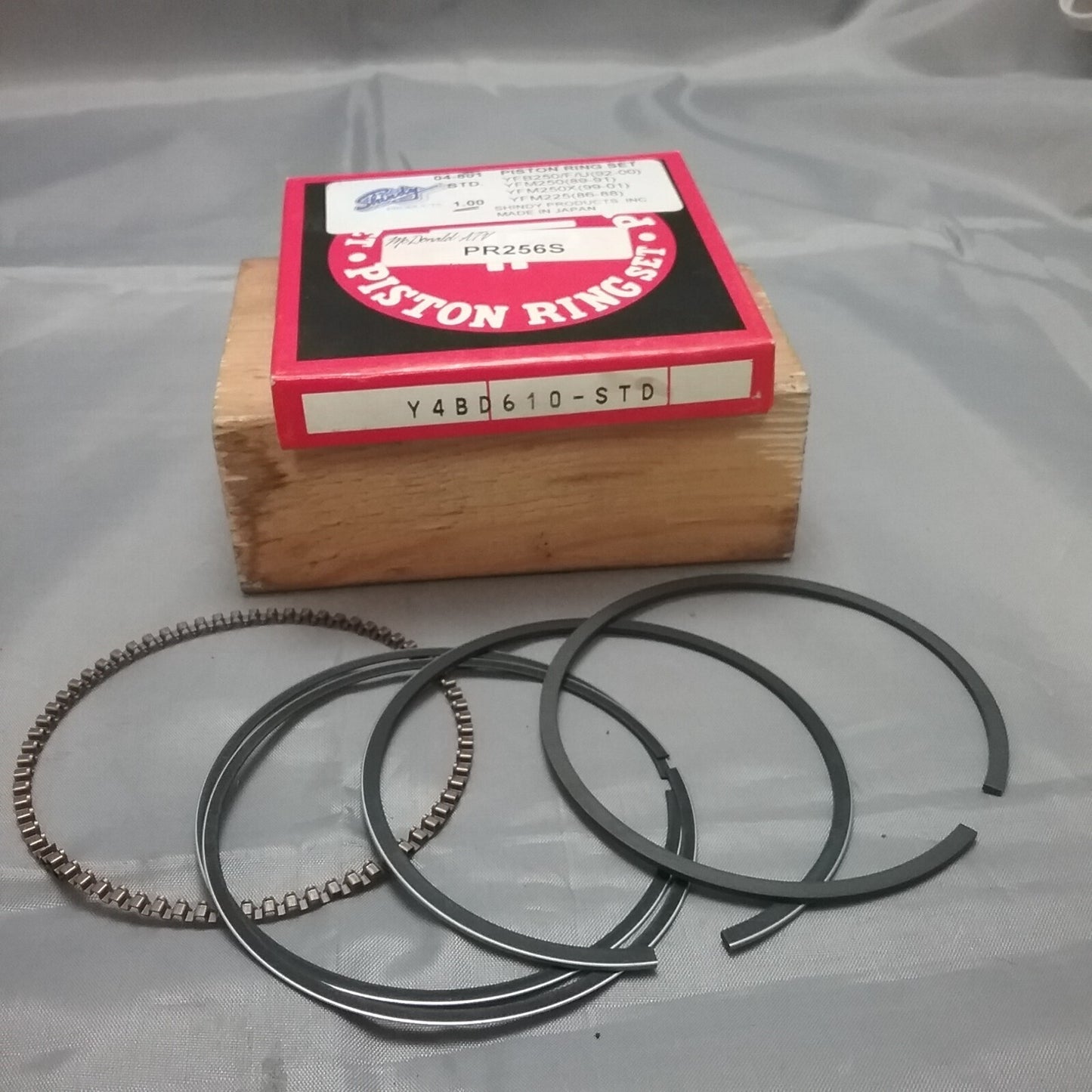 NEW TEIKOKU PR256S/Y4BD610-STD PISTON RING SET 1.00