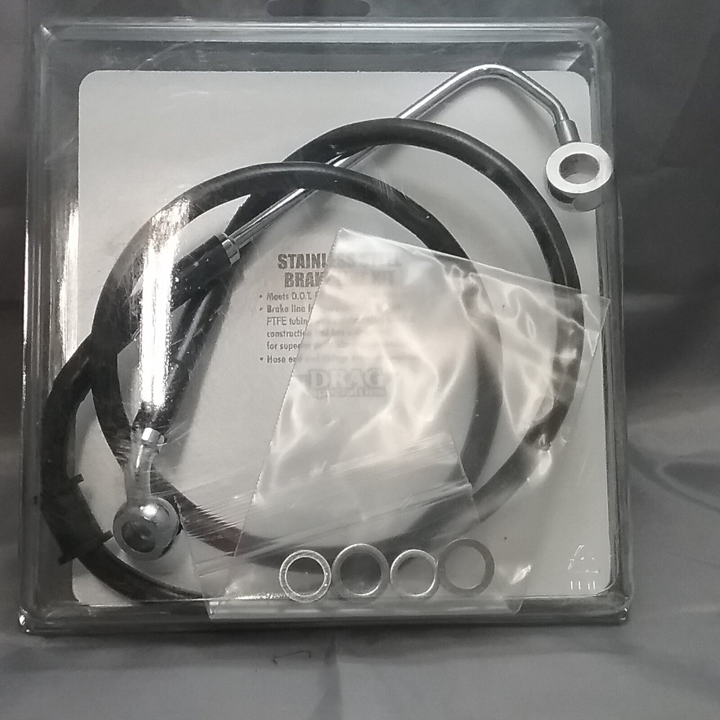 NEW DRAG SPECIALITIES 1741-5785 STAINLESS STEEL BRAKE LINE KIT