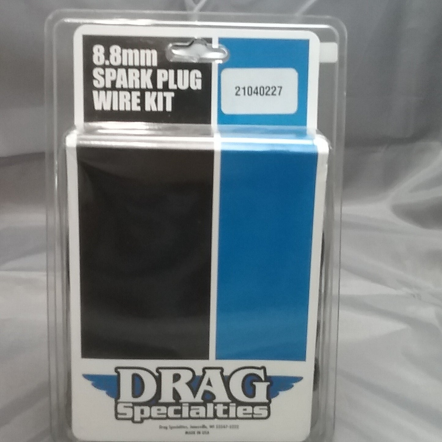 NEW DRAG SPECIALITIES 21040227 BLACK 8.8MM SPARK PLUG WIRE KIT