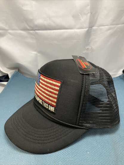 NEW GENUINE HOT LEATHERS GSH1016 FLAG TRUCKER HAT