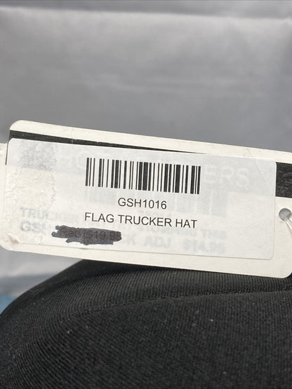 NEW GENUINE HOT LEATHERS GSH1016 FLAG TRUCKER HAT