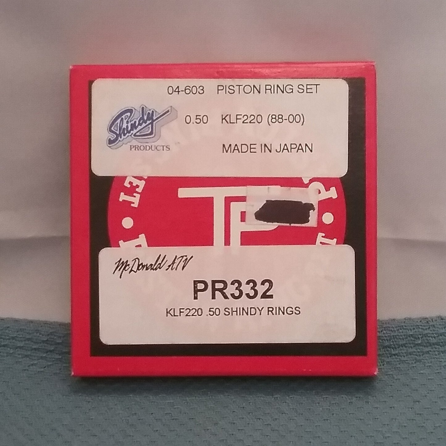 NEW TEIKOKU PISTON RING CO., LTD. K109000-050 PISTON RING SET LTF220 1988-2000