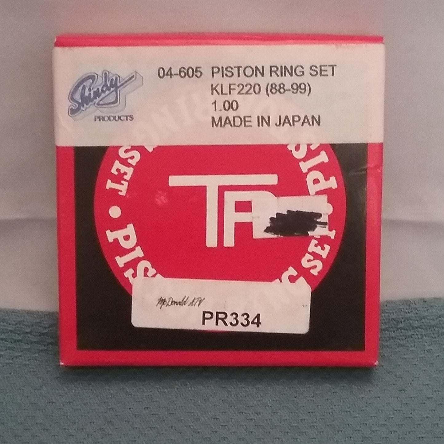 NEW TEIKOKU PISTON RING CO., LTD. K109000-100 PISTON RING SET KLF220 1988-1999