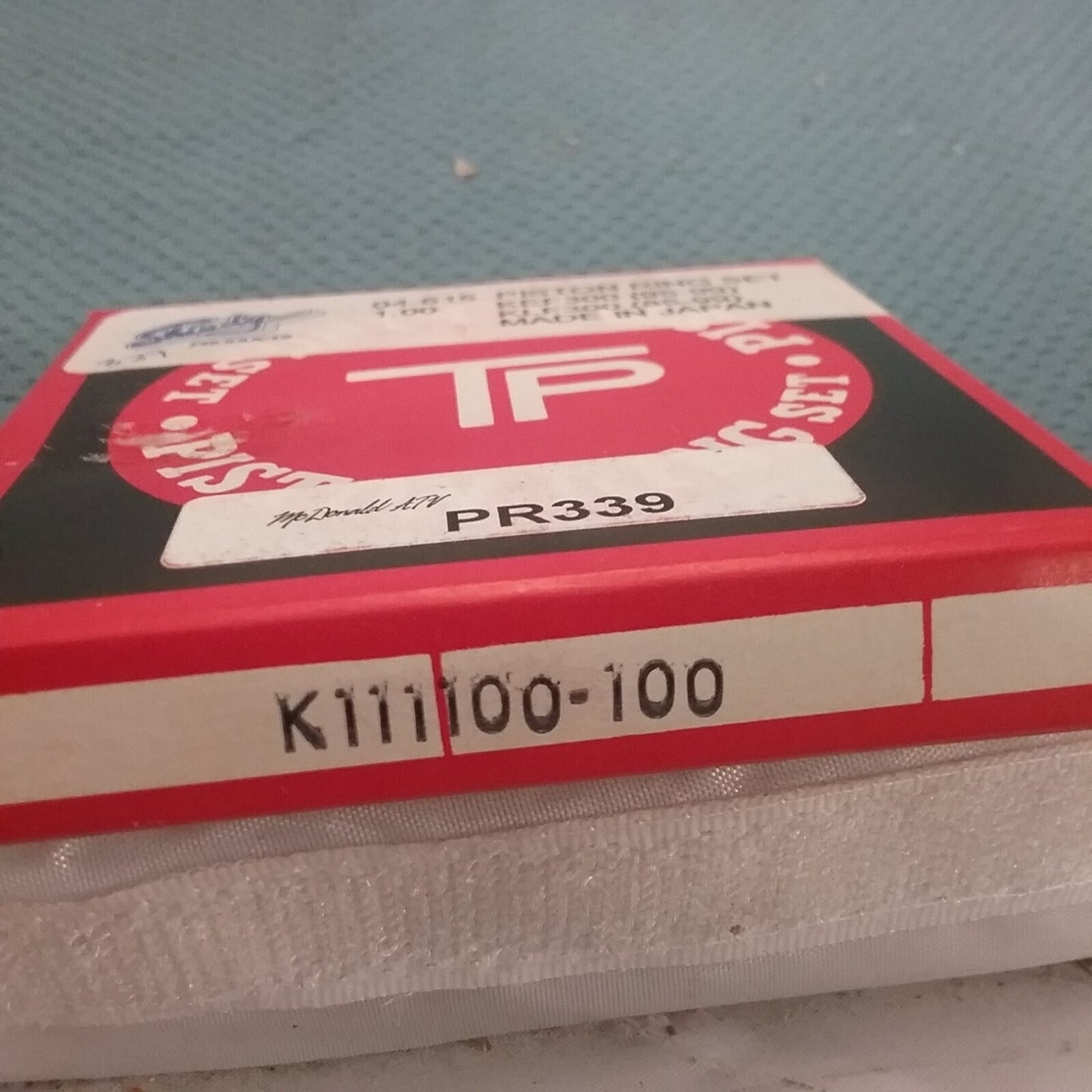 NEW TEIKOKU PISTON RING CO., LTD. K111100-100 PISTON RING SET KLF300 1985-1999