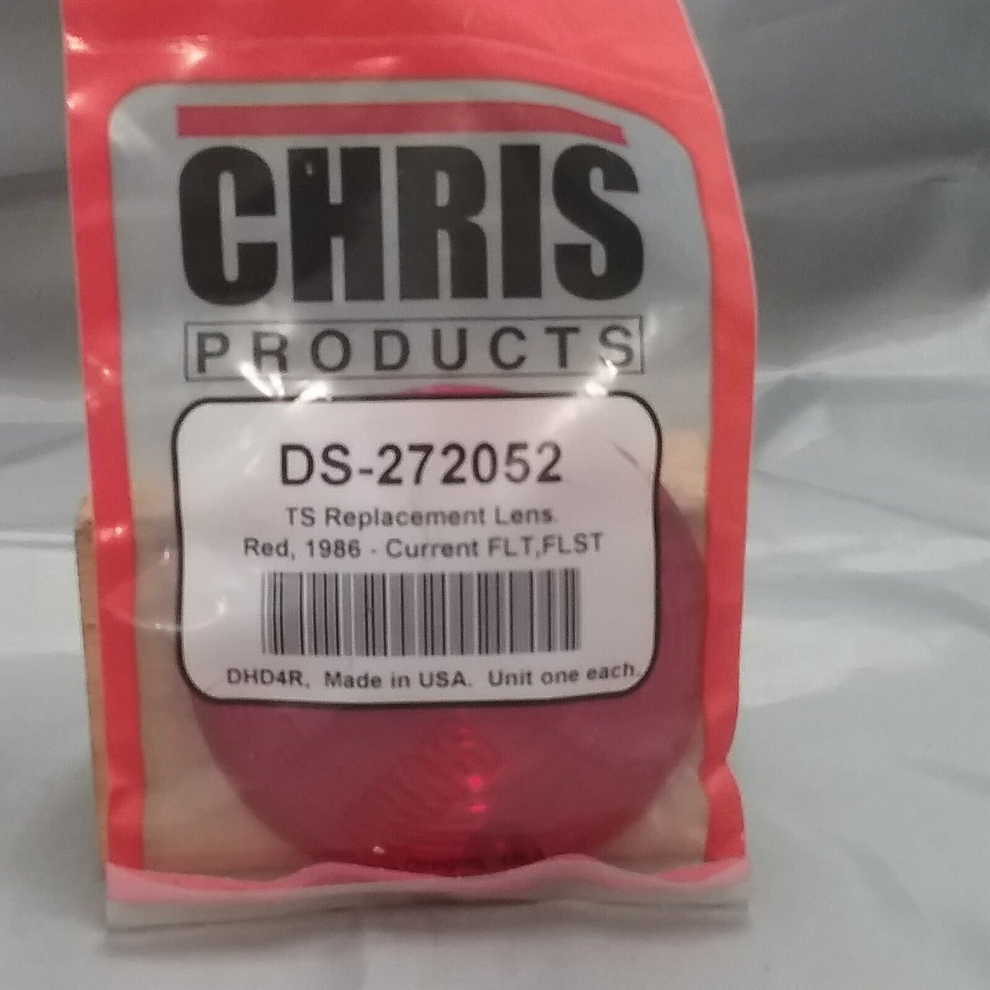 NEW CHRIS PRODUCTS DS-272052 TS REPLACEMENT LENS, RED