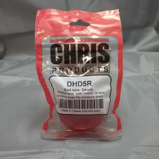 NEW CHRIS PRODUCTS DHD5R RED LENS, DEUCE