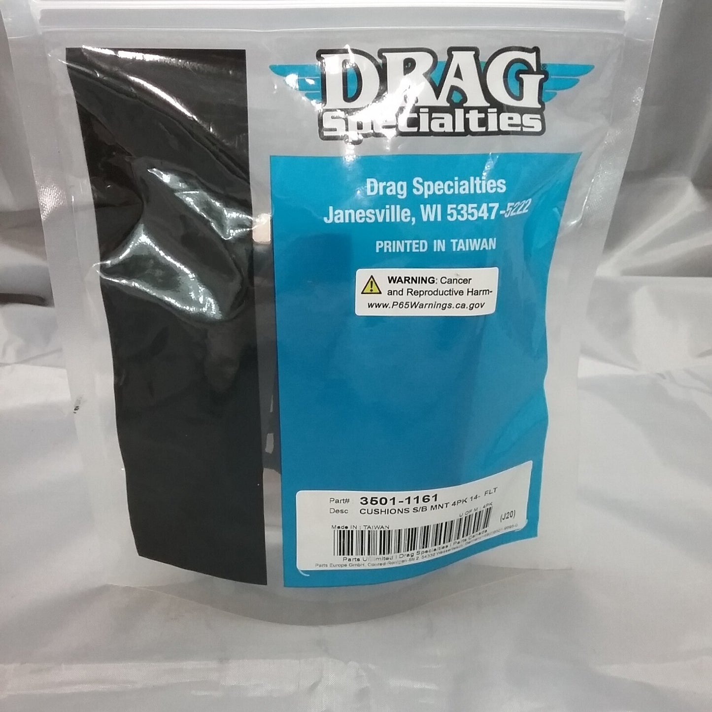 QTY 4 NEW DRAG SPECIALITIES 3501-1161 CUSHIONS S/B MNT
