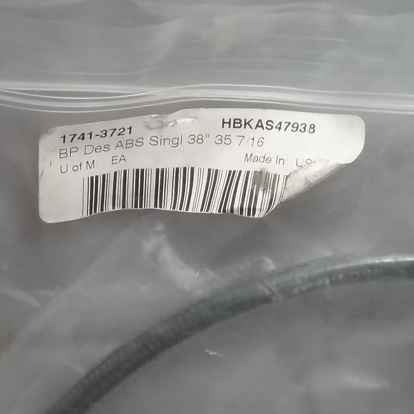 NEW BP 1741-3721 DES ABS SINGLE 38" 7/16