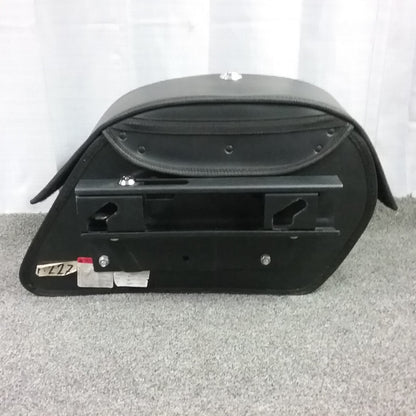 NEW VIKING BAGS VW31P LEFT LEATHER LOCKING SADDLEBAG HARLEY CRUISER