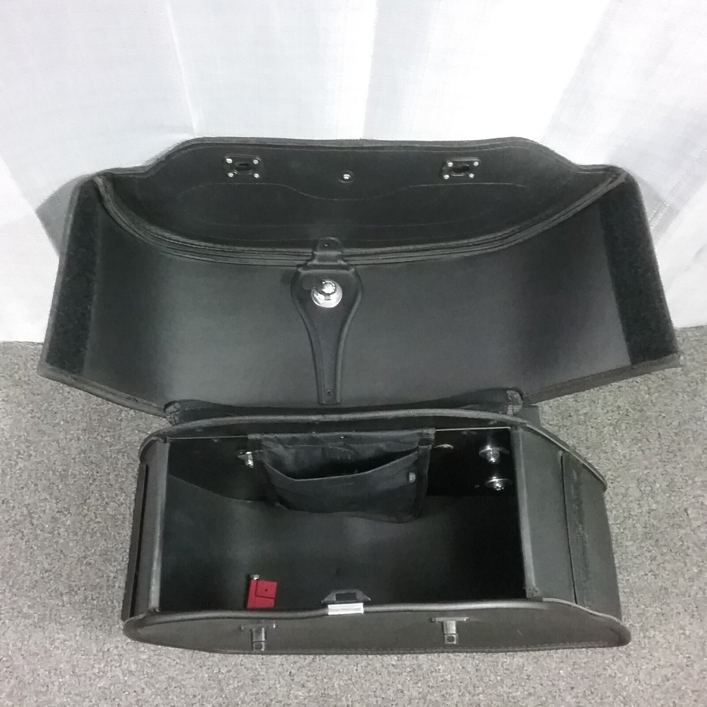 NEW VIKING BAGS VW31P LEFT LEATHER LOCKING SADDLEBAG HARLEY CRUISER