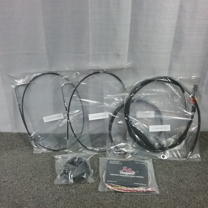 NEW LA CHOPPERS LA-8110KT2B CABLE KT CB12-14"09-10 ST DYNA SPORTSTER SOFTAIL