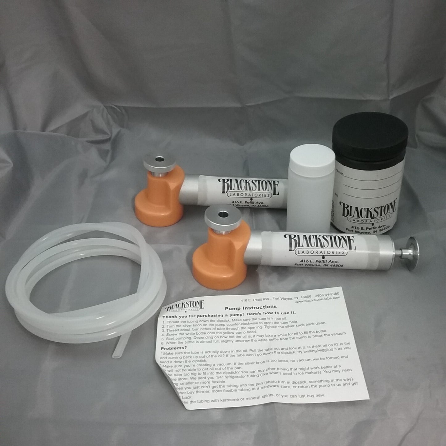 QTY 2 NEW BLACKSTONE LABORATORIES 1498 OIL TEST Quick-Draw Pump