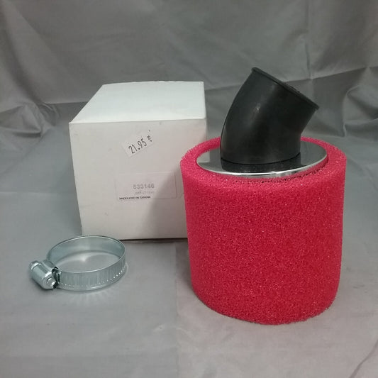NEW 2 Stage Air Filter 633146 ID=38mm 45d ANGLE Filter OD=88mm Length=80mm