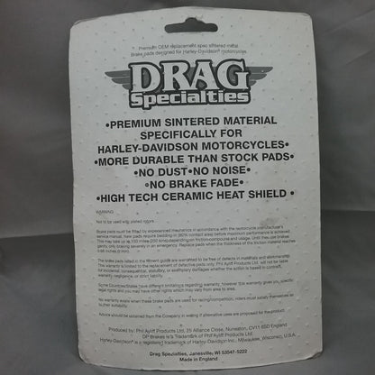 NEW DRAG SPECIALTIES 1721-2457 PREMIUM BRAKE PAD HDP536