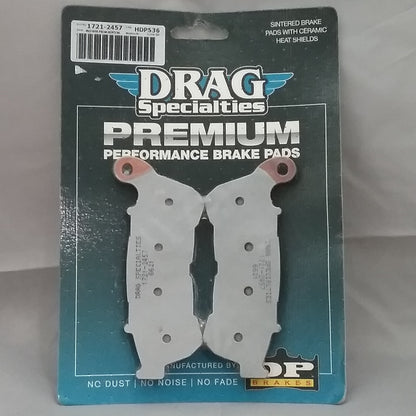NEW DRAG SPECIALTIES 1721-2457 PREMIUM BRAKE PAD HDP536