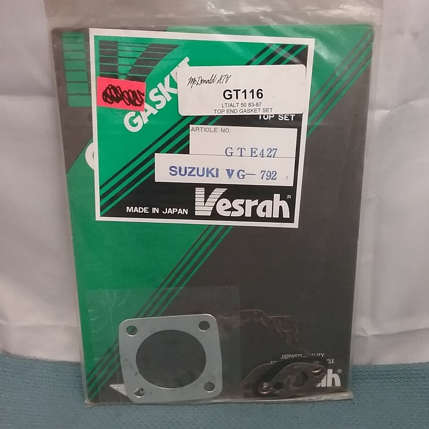 NEW VESRAH GTE427 TOP END GASKET KIT