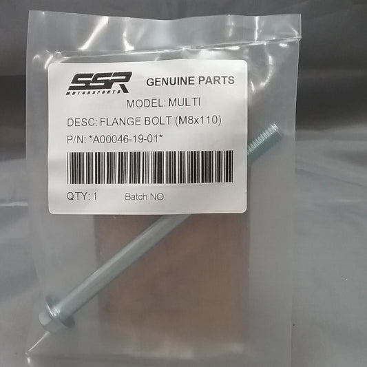 NEW SSR A00046-19-01 FLANGE BOLT (M8X110)